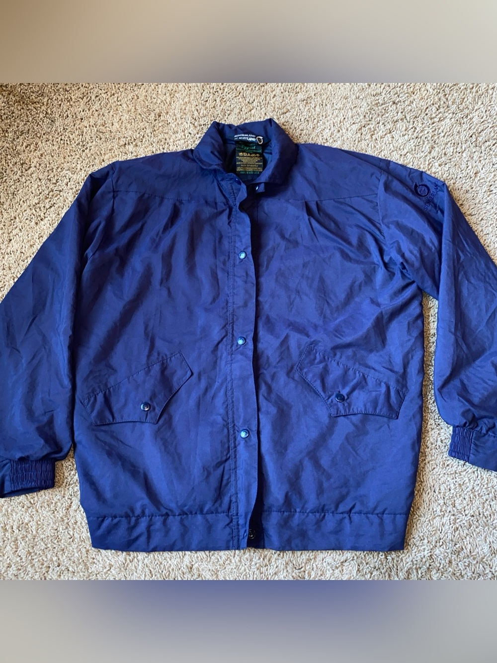 Sunderland of Scotland Cygnet Waterproof Jacket Women's Size M Navy Vintage Golf